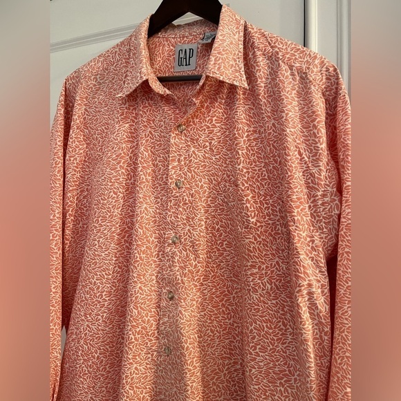GAP men’s 100% cotton long sleeve button up shirt Sz. L - Picture 2 of 11
